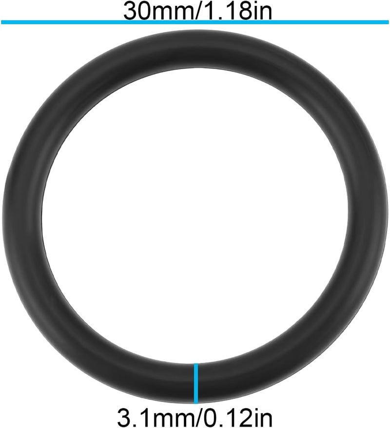 Briny River 2Pcs Car PCV Valve O-Ring 30x3.1mm 4893446AB Compatible with Fiat 500 500L 500X Compatible with Dodge Darts 2012-2017 - Image 4